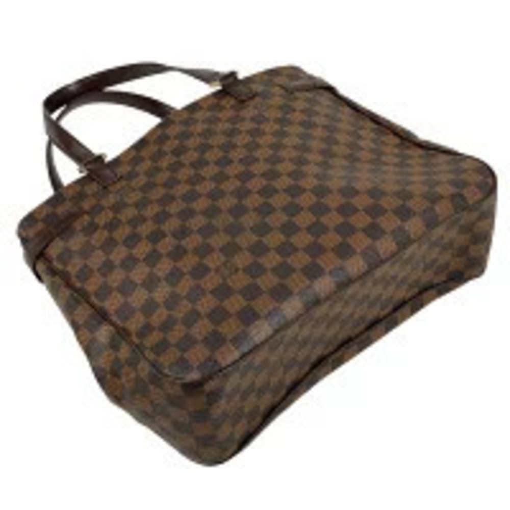 Louis Vuitton Uzes Damier Shoulder Handbag Bag Brown Tote Brown